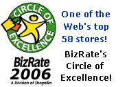 BizRate Circle of Excellence (PLATINUM)